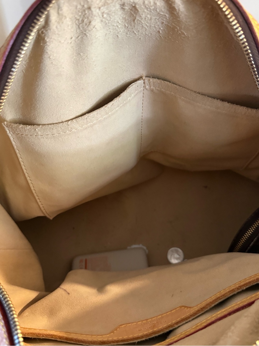 Louis Vuitton Brown Monogram Canvas LARGE Satchel with Tan Leather Trim PROJECT - Picture 13 of 15